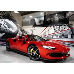 Superior Car Rental - Ferrari 296 GTS - Red - Exclusive Luxury Rent - Avvenice