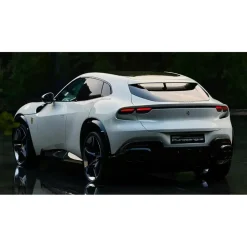 Superior Car Rental - Ferrari Purosangue - White - Exclusive Luxury Rent - Avvenice