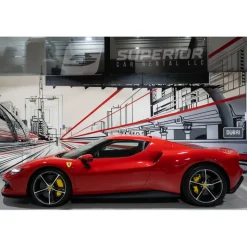Superior Car Rental - Ferrari 296 GTB - Red - Exclusive Luxury Rent - Avvenice