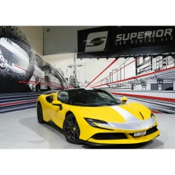 Superior Car Rental - Ferrari SF90 Stradale - Yellow - Exclusive Luxury Rent - Avvenice