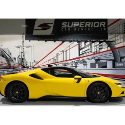 Superior Car Rental - Ferrari SF90 Stradale - Yellow - Exclusive Luxury Rent - Avvenice