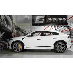 Superior Car Rental - Lamborghini Urus - White - Exclusive Luxury Rent - Avvenice