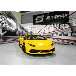 Superior Car Rental - Lamborghini Huracan Spider - Yellow - Exclusive Luxury Rent - Avvenice