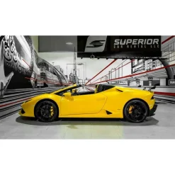 Superior Car Rental - Lamborghini Huracan Spider - Yellow - Exclusive Luxury Rent - Avvenice