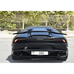 Superior Car Rental - Lamborghini Huracan Coupe - Black - Exclusive Luxury Rent - Avvenice