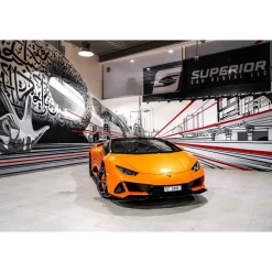 Superior Car Rental - Lamborghini Huracán EVO Spyder - Orange - Exclusive Luxury Rent - Avvenice