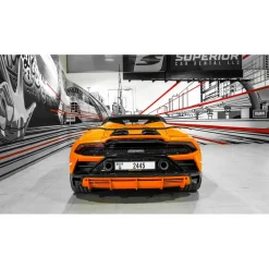 Superior Car Rental - Lamborghini Huracán EVO Spyder - Orange - Exclusive Luxury Rent - Avvenice
