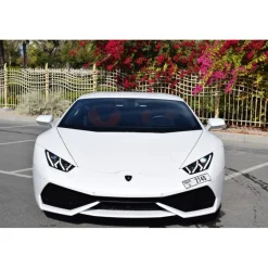 Superior Car Rental - Lamborghini Huracan Coupe - White - Exclusive Luxury Rent - Avvenice