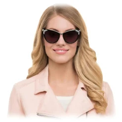 Swarovski - Fortune Sunglasses - SK0102-F 01B - Black - Sunglasses - Swarovski Eyewear - Avvenice