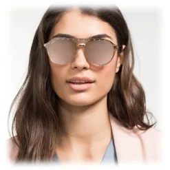 Swarovski - Swarovski Sunglasses with Click-on Mask - SK0276-H 54032 - Pink - Sunglasses - Swarovski Eyewear - Avvenice