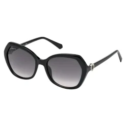 Swarovski - Swarovski Sunglasses - SK0165 - 01B - Black - Sunglasses - Swarovski Eyewear - Avvenice