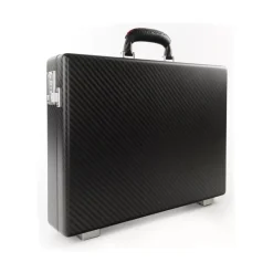 TecknoMonster - Amaya L - Business Case - Briefcase in Carbon Fiber - Black - Luxury Collection - Avvenice