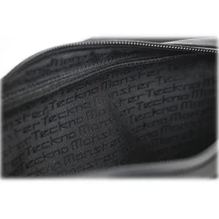 TecknoMonster - Automobili Lamborghini - Zingo Waist Bag in Carbon Fiber and Alcantara® - Black Carpet Collection - Avvenice