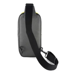 TecknoMonster - Automobili Lamborghini - Attak Crossbody Bag in Carbon Fiber and Alcantara® - Black Carpet Collection - Avvenice