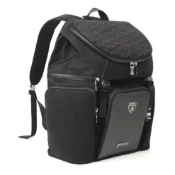 TecknoMonster - Automobili Lamborghini - Klimber Backpack in Carbon Fiber and Alcantara® - Black Carpet Collection - Avvenice