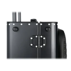 TecknoMonster - Automobili Lamborghini - Trolley - Kronos Titanium and Alcantara® Wheeled Suitcase - Black Carpet Collection - Avvenice