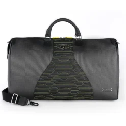 TecknoMonster - Automobili Lamborghini - Matrik Travel Bag in Carbon Fiber and Alcantara® - Black Carpet Collection - Avvenice