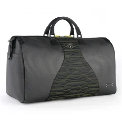 TecknoMonster - Automobili Lamborghini - Matrik Travel Bag in Carbon Fiber and Alcantara® - Black Carpet Collection - Avvenice