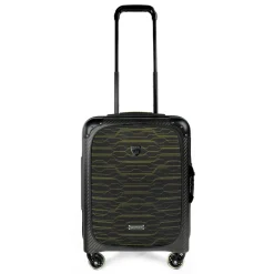 TecknoMonster - Automobili Lamborghini - Trolley - Fastrack Titanium and Alcantara® Wheeled Suitcase - Black Carpet Collection - Avvenice