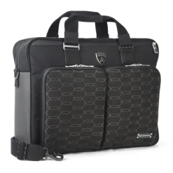 TecknoMonster - Automobili Lamborghini - Surcloud Bag in Carbon Fiber and Alcantara® - Black Carpet Collection - Avvenice