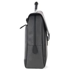 TecknoMonster - Avia Slim - Business Bag in Aeronautical and Leather Carbon Fiber - Luxury - Handmade in Italy - Avvenice