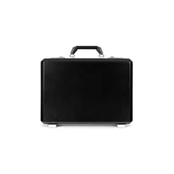 TecknoMonster - Cavok Opaque - Business Case - Briefcase in Opaque Carbon Fiber and Leather - Black - Luxury Collection - Avvenice
