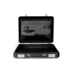 TecknoMonster - Cavok Opaque - Business Case - Briefcase in Opaque Carbon Fiber and Leather - Black - Luxury Collection - Avvenice