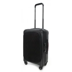 TecknoMonster - Davis Kripto Laggage Cabin L Flap in Carbon Fiber - Aeronautical Carbon Trolley Suitcase - Avvenice