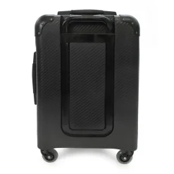 TecknoMonster - Davis Kripto Laggage Cabin L Flap in Carbon Fiber - Aeronautical Carbon Trolley Suitcase - Avvenice