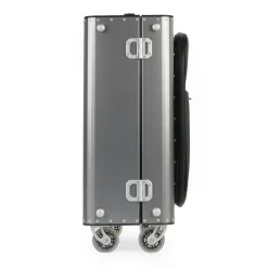 TecknoMonster - Kronos L Flap TecknoMonster - Steel - Aeronautical Titanium and Carbon Trolley Suitcase - Avvenice