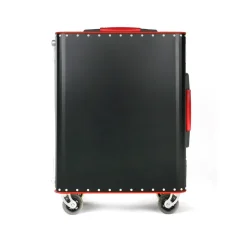 TecknoMonster - Kronos L TecknoMonster - Black - Aeronautical Titanium Trolley Suitcase - Avvenice