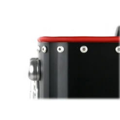 TecknoMonster - Kronos L TecknoMonster - Black - Aeronautical Titanium Trolley Suitcase - Avvenice