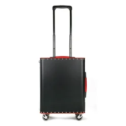 TecknoMonster - Kronos L TecknoMonster - Black - Aeronautical Titanium Trolley Suitcase - Avvenice