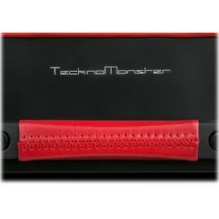 TecknoMonster - Kronos L TecknoMonster - Black - Aeronautical Titanium Trolley Suitcase - Avvenice