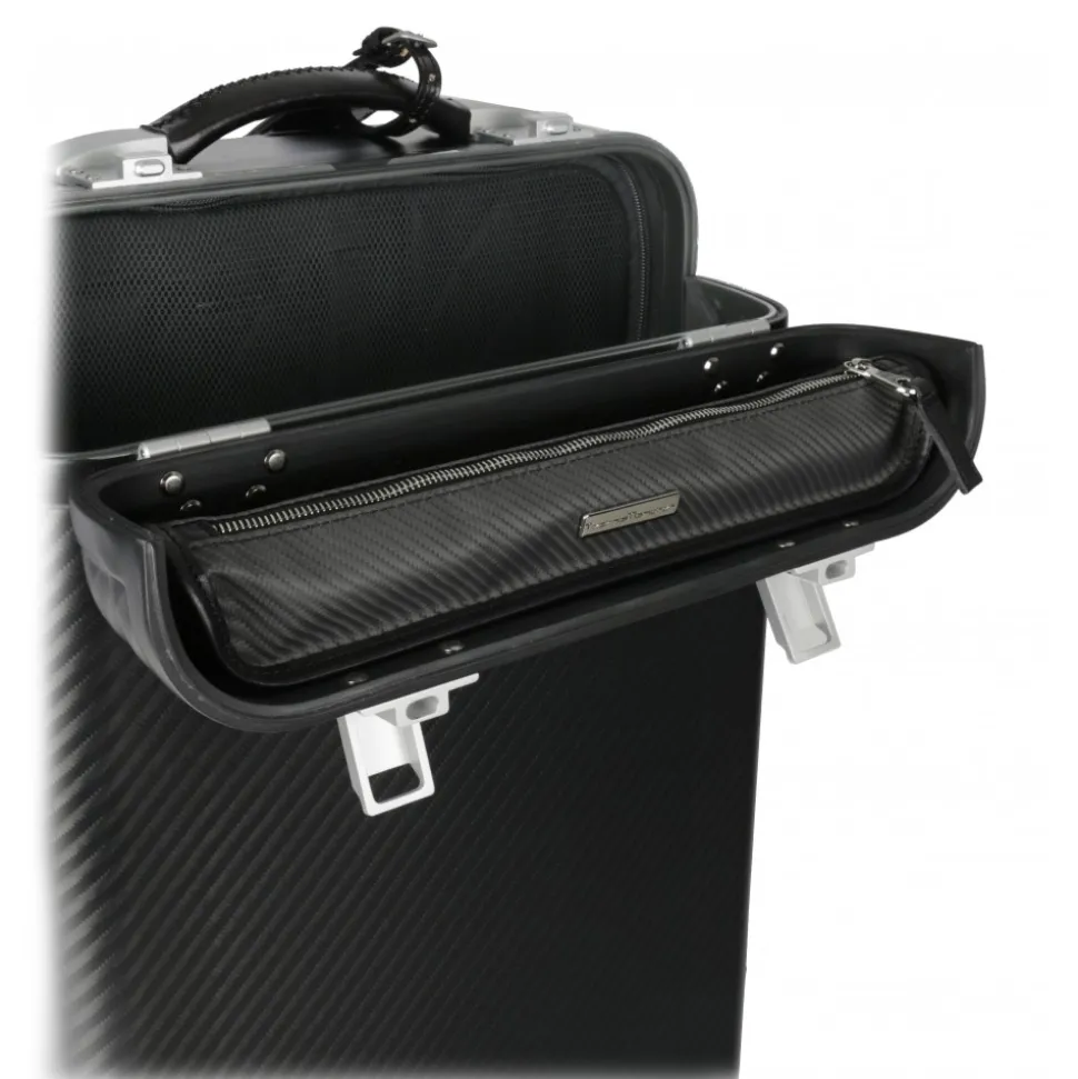 TecknoMonster - Pamana Small TecknoMonster - Aeronautical Carbon Fibre and TKSS Bulletproof Panel Trolley Suitcase - Avvenice