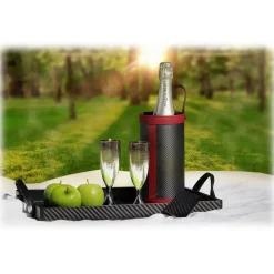 TecknoMonster - Tecksabrage & Cardcase - Black - Aeronautical and Titanium Carbon Fiber Saber - Black Carpet Collection - Avvenice