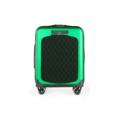 TecknoMonster - Trolley Akille Flap Green in Carbon Fiber - Aeronautical Carbon Trolley Suitcase - Avvenice