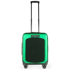 TecknoMonster - Trolley Akille Flap Green in Carbon Fiber - Aeronautical Carbon Trolley Suitcase - Avvenice