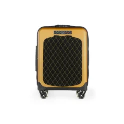 TecknoMonster - Trolley Akille Flap Gold in Carbon Fiber - Aeronautical Carbon Trolley Suitcase - Avvenice