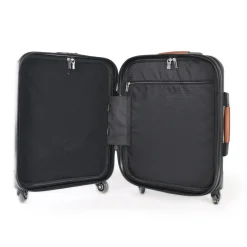 TecknoMonster - Trolley Akille Flap Brown in Carbon Fiber - Aeronautical Carbon Trolley Suitcase - Avvenice