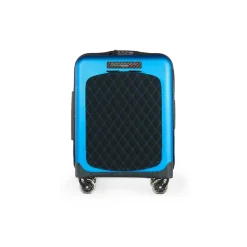 TecknoMonster - Trolley Akille Flap Light Blue in Carbon Fiber - Aeronautical Carbon Trolley Suitcase - Avvenice