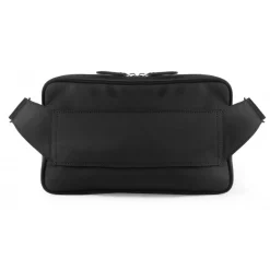 TecknoMonster - Zingolo Waist Bag in Carbon Fiber and Alcantara® - Black Carpet Collection - Avvenice