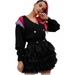 Teen Idol - Adhara Cardigan - Black - Jackets - Teen-Ager - Luxury Exclusive Collection - Avvenice