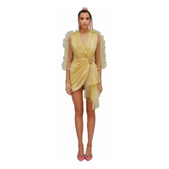 Teen Idol - Quasar Tulle Mini Dress - Gold - Dresses - Teen-Ager - Luxury Exclusive Collection - Avvenice