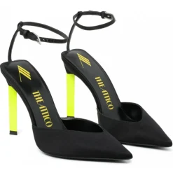 The Attico - Black and Fluo Yellow Perine Pump - The Attico Exclusive Luxury Collection - Avvenice