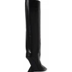 The Attico - Black Cheope Tube Boot - The Attico Exclusive Luxury Collection - Avvenice