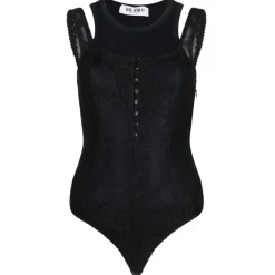 The Attico - Black Layered Tank Top - The Attico Exclusive Luxury Collection - Avvenice