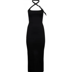 The Attico - Black Midi Dress - The Attico Exclusive Luxury Collection - Avvenice