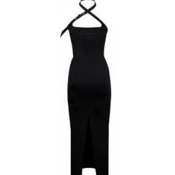 The Attico - Black Midi Dress - The Attico Exclusive Luxury Collection - Avvenice