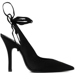 The Attico - Black Venus Slingback Mules - The Attico Exclusive Luxury Collection - Avvenice
